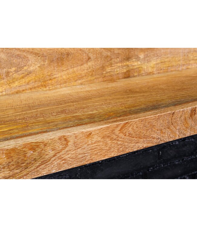 Invicta Interior Massieve wandplank MAKASSAR 110 cm naturel mangohout handgemaakt - 44742