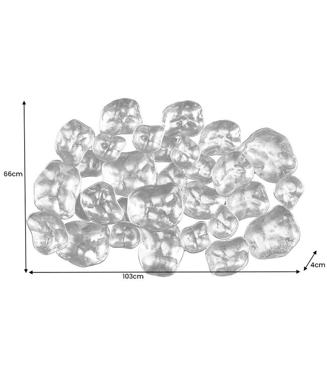 Invicta Interior Moderne wanddecoratie VARIATION 105cm goud metaal handgemaakt - 43823