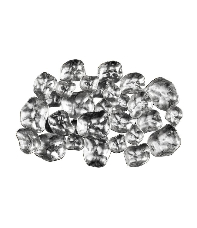 Invicta Interior Moderne wanddecoratie VARIATION 105cm zilver metaal handgemaakt - 43822