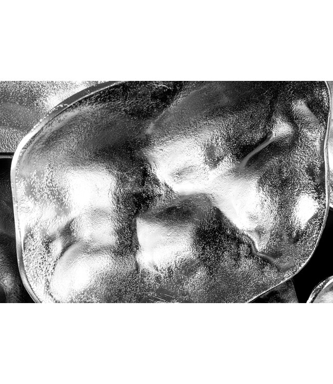 Invicta Interior Moderne wanddecoratie VARIATION 105cm zilver metaal handgemaakt - 43822