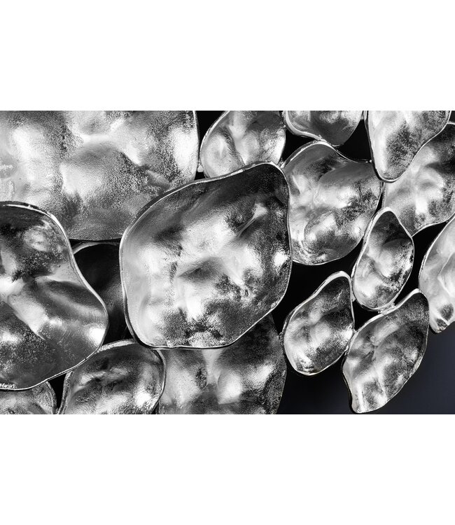 Invicta Interior Moderne wanddecoratie VARIATION 105cm zilver metaal handgemaakt - 43822