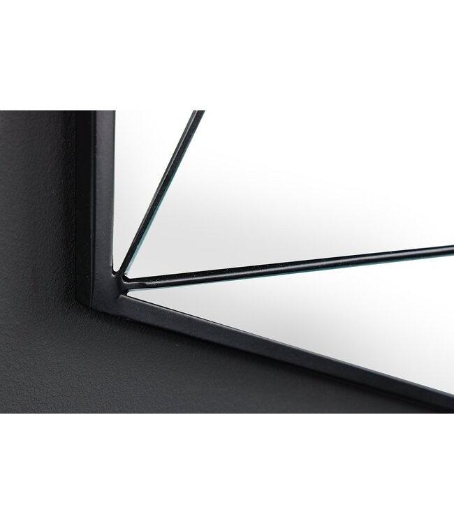 Invicta Interior Design spiegel DIAMOND 65cm zwart metaal handgemaakt - 43824