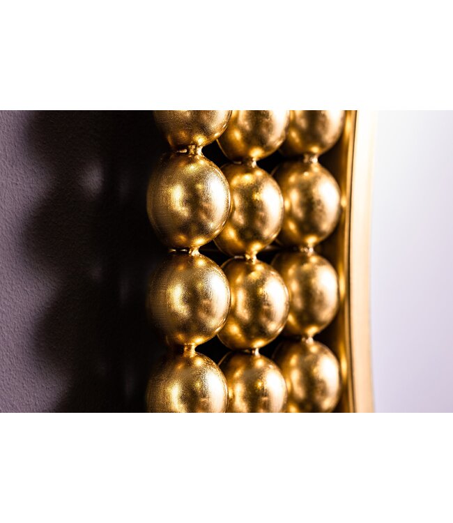 Invicta Interior Ronde wandspiegel PEARLS 75cm goud metaal - 43821