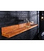 Invicta Interior Massieve wandplank MAKASSAR 140cm bruin sheeshamhout afwerking - 44746