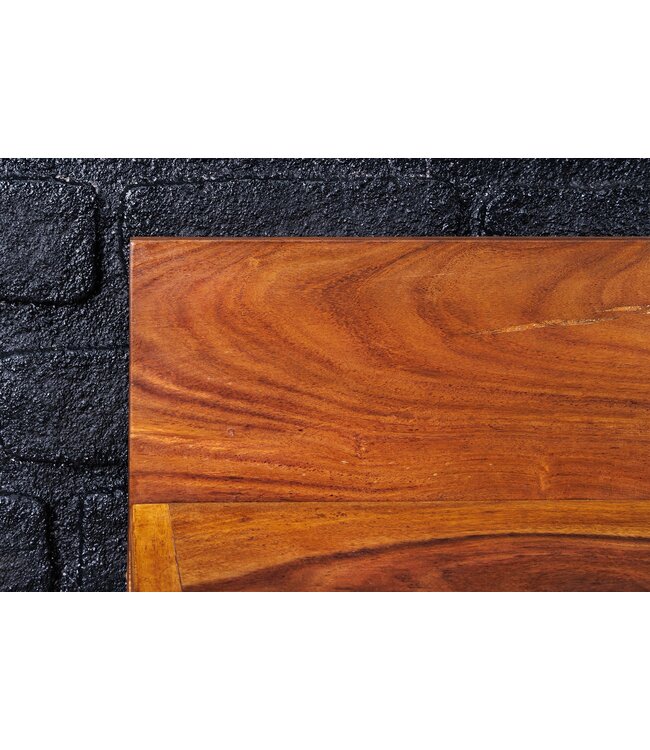 Invicta Interior Massieve wandplank MAKASSAR 140cm bruin sheeshamhout afwerking - 44746