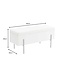 Invicta Interior Bank met opslag LOFT 100cm boucle wit - 45728