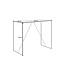 Invicta Interior Moderne bartafel SLIM LINE 120 cm grafiet metalen bartafel - 44736