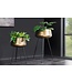 Invicta Interior Set van 2 Bloempot FLOWERS 65cm messing goud zwart gehamerd design - 44860