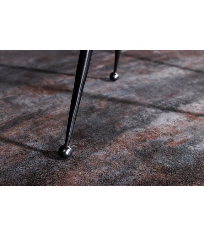 Invicta Interior Set van 2 Bloempot FLOWERS 65cm messing goud zwart gehamerd design - 44860