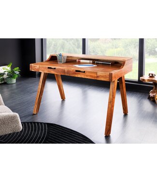 Invicta Interior Massieve secretaresse MONSOON 100cm natuurlijk acaciahouten bureau - 44447