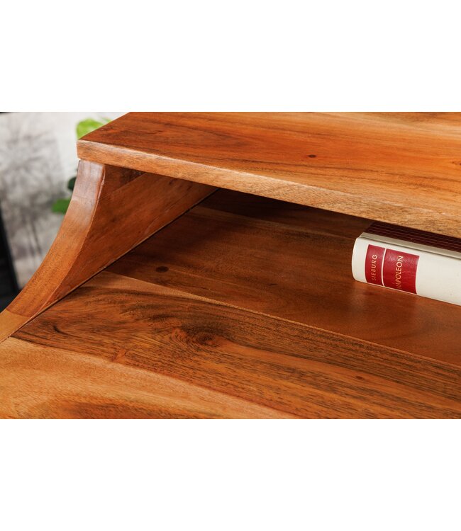 Invicta Interior Massieve secretaresse MONSOON 100cm natuurlijk acaciahouten bureau - 44447