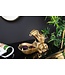 Invicta Interior Handgemaakte Decoratieve Schaal HIPPO 30cm messing goud metaal aluminium - 44883