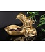 Invicta Interior Handgemaakte Decoratieve Schaal HIPPO 30cm messing goud metaal aluminium - 44883