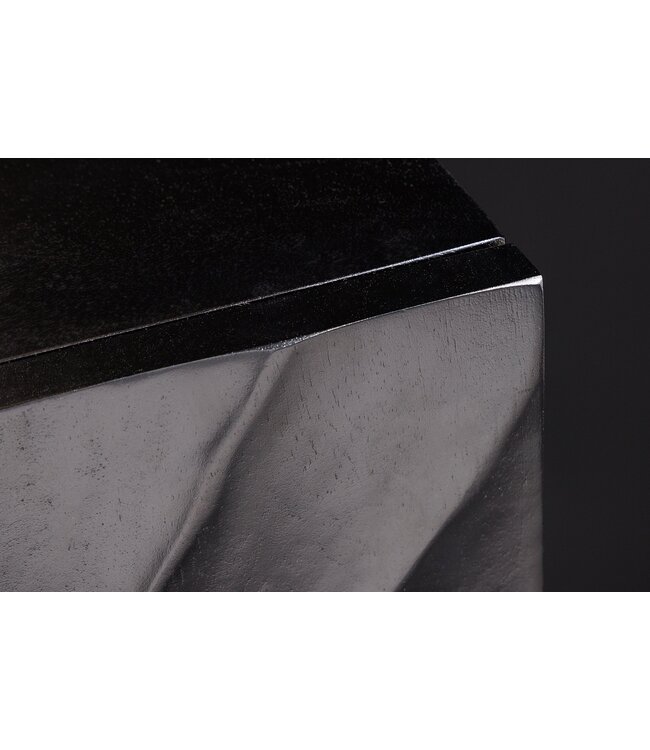 Invicta Interior Massief dressoir SCORPION 180cm zwart hangend mangohout 3D design - 44524