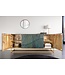Invicta Interior Massief dressoir SCORPION 180cm turquoise mangohout goud metaal 3D houtsnijwerk - 45644