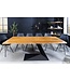 Invicta Interior Massieve eettafel MAMMUT BALANCE 200cm naturel bruin acacia zwarte boomrand - 44361