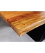 Invicta Interior Massieve eettafel MAMMUT BALANCE 200cm naturel bruin acacia zwarte boomrand - 44361