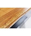 Invicta Interior Massieve eettafel MAMMUT BALANCE 200cm naturel bruin acacia zwarte boomrand - 44361