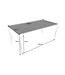 Invicta Interior Eettafel MODERN BAROCK 180cm chroom gesinterd steen - 44366