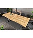 Invicta Interior Eettafel WILD 160-200cm tafelblad 25mm X-poten wild eiken-look naturel extendable - 45078