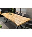 Invicta Interior Eettafel WILD 180-220cm tafelblad 25mm X-poten wild eiken-look naturel extendable - 45079