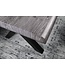Invicta Interior Industriële eettafel WILD 180cm Grijs Gelimd Wild Eiken Design Boomrand Zwart X-Frame - 45086