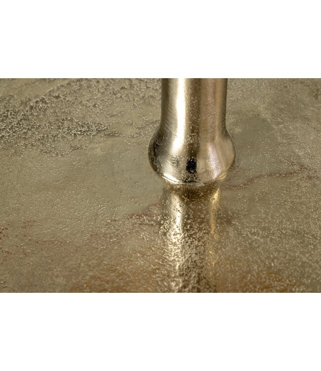 Invicta Interior Design XXL Etagère ABSTRACT 180cm zilverkleurig metaal met zes handgemaakt - 44475