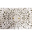 Invicta Interior Massief dressoir MARRAKECH 140cm wit mangohout met decoratie handgemaakt - 43866