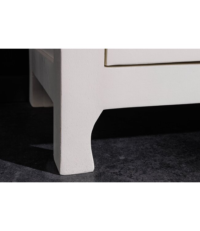 Invicta Interior Massief dressoir MARRAKECH 140cm wit mangohout met decoratie handgemaakt - 43866