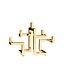 Invicta Interior Kaarshouder ABSTRACT 50cm 5 vlammen goud - 44885