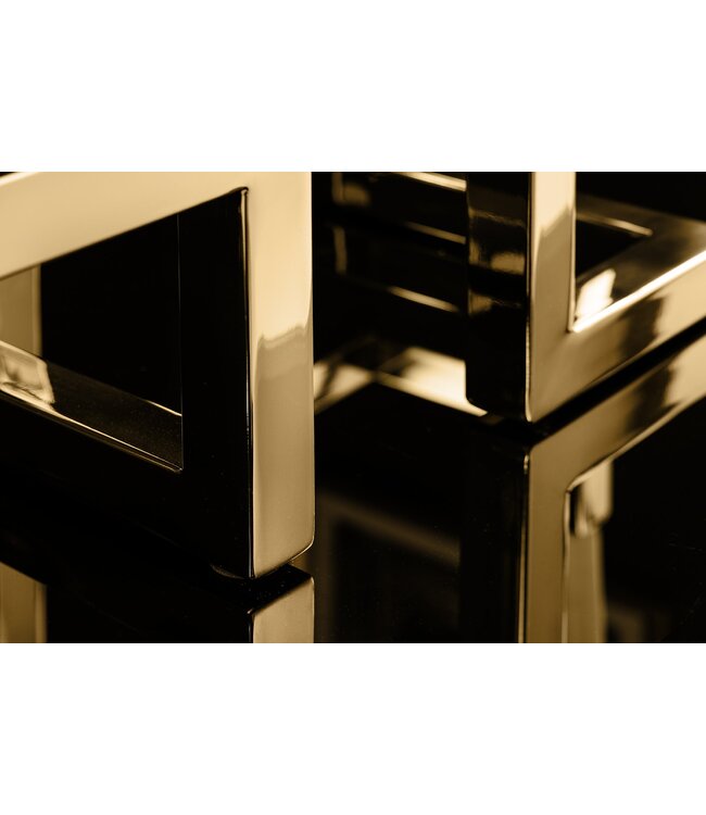 Invicta Interior Elegante kandelaar ABSTRACT 50cm goud voor vijf kaarsen handgemaakt - 44885