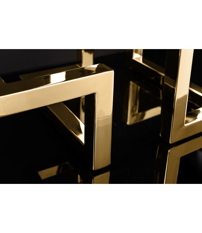 Invicta Interior Elegante kandelaar ABSTRACT 50cm goud voor vijf kaarsen handgemaakt - 44885