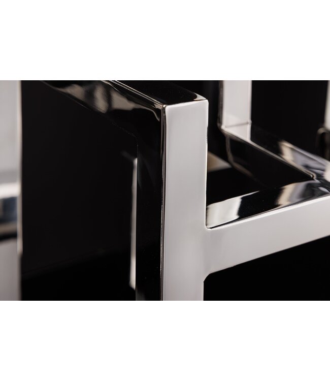 Invicta Interior Elegante kandelaar ABSTRACT 50cm zilver voor vijf kaarsen handgemaakt - 44886