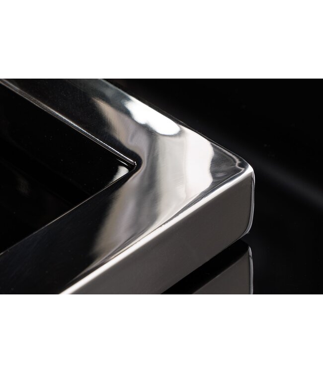 Invicta Interior Elegante kandelaar ABSTRACT 50cm zilver voor vijf kaarsen handgemaakt - 44886