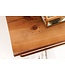 Invicta Interior Decoratieve wandkapstok HERITAGE 80 cm naturel goud messing grenen metaal met plank  - 44479