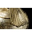 Invicta Interior Decoratief doosje WILDLIFE BIRD 30cm goud antiek rond metaal - 44837