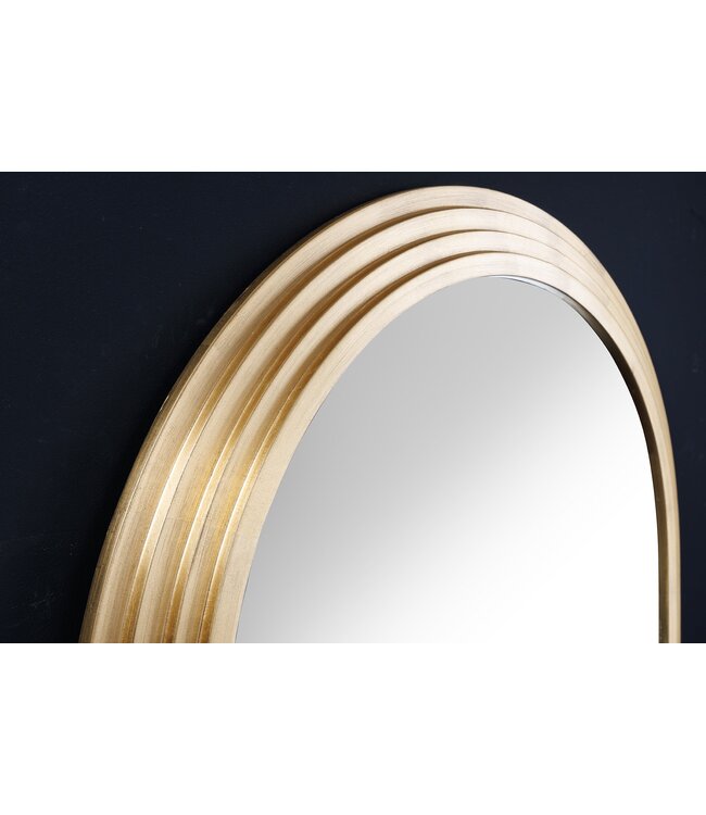 Invicta Interior Edele wandspiegel ART DECO 160 cm goudkleurige rondboogspiegel - 44678