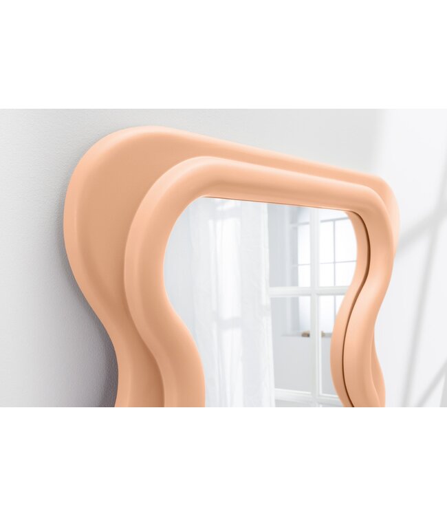 Invicta Interior Design Wandspiegel CURVY 160cm abrikoos Pastel Spiegel - 44676
