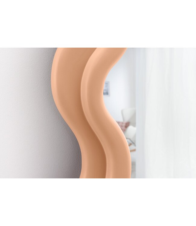 Invicta Interior Design Wandspiegel CURVY 160cm abrikoos Pastel Spiegel - 44676