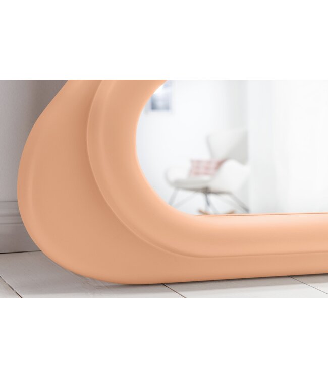 Invicta Interior Design Wandspiegel CURVY 160cm abrikoos Pastel Spiegel - 44676