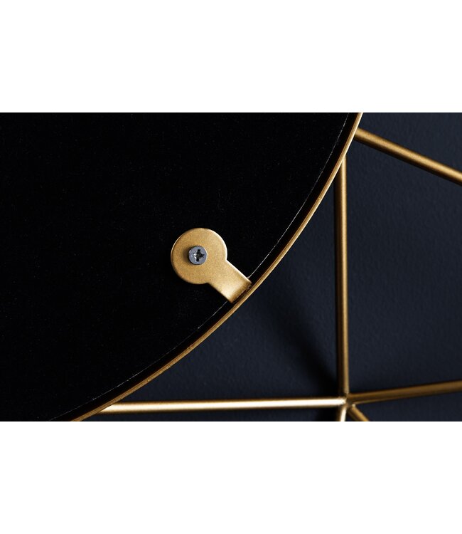 Invicta Interior Handgemaakte spiegel DIAMOND L 80cm goud gemaakt van ijzer in retro design - 43733