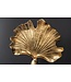 Invicta Interior Handgemaakte serveerschaal WILDLIFE PEACOCK 40cm gouden metalen pauw sculptuur - 44894
