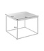 Invicta Interior Moderne salontafel ARCHITECTURE 60cm wit marmeren design metalen frame - 44762