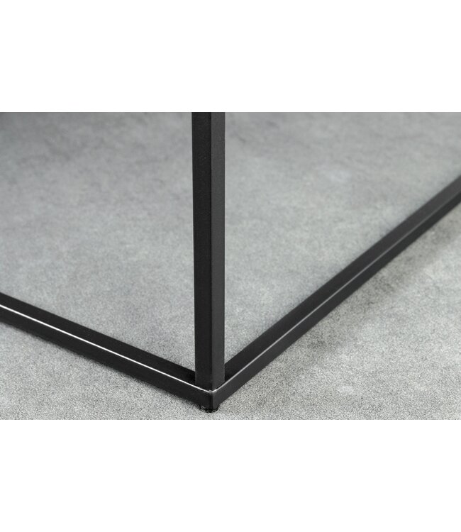 Invicta Interior Moderne salontafel ARCHITECTURE 60cm grafiet metalen frame - 44759