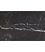 Invicta Interior Design salontafel MODERN BAROK 100 cm zwart antraciet chroom keramiek marmer - 44368