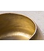 Invicta Interior Handgemaakte salontafel STONE 75cm goud metaal gehamerd design - 44852