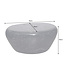 Invicta Interior Salontafel steen 75cm marmerlook zwart - 44853