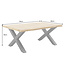 Invicta Interior Industriële salontafel WILD 90cm bruin wild eiken look zwart metalen boomrand - 45081