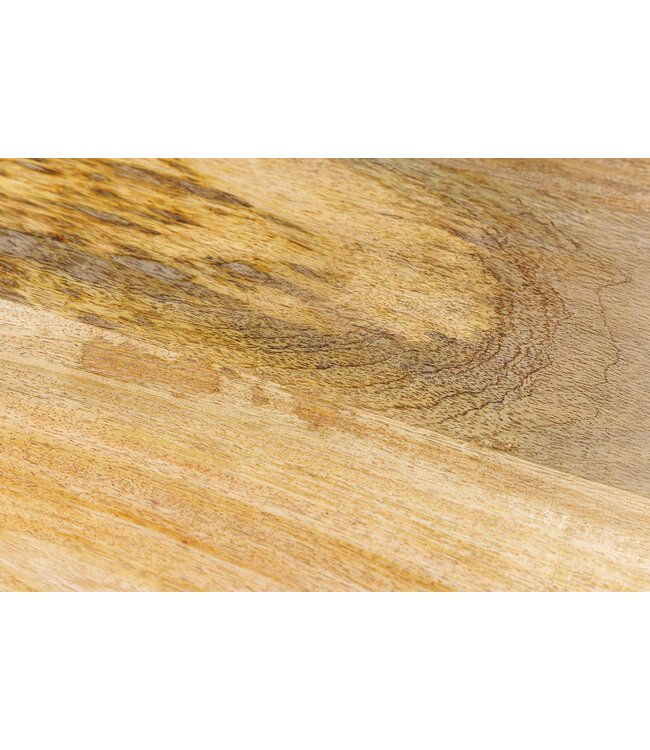Invicta Interior Handgemaakte Kom PUUR NATUUR 40cm Natuurlijk Mango Hout Rond met Deksel Sieradenblik - 44472