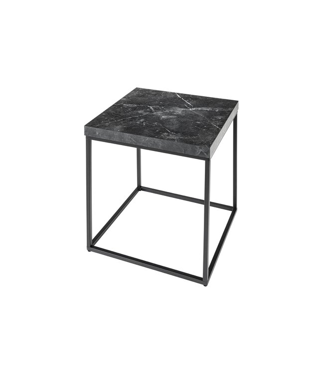 Invicta Interior Moderne bijzettafel ARCHITECTURE 45cm grafiet metalen frame - 44758